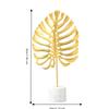 Gold Cement Base Iron Leaf Desktop Ornament  Hotel Front Desk Display Ornament
