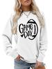 Women's Game Day Rugby Heart Long Sleeve Hoodie - Autumn/Winter Comfort