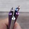 Birthday Party Candles 6 Pack Simple Electroplated Metal Color Straight Rod Wedding Decoration Arrangement Cake Candles