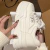 Zhao Ruth's Same Muffin Platform White Shoes for Women's 2025 Spring New Versatile Height-increasing Sports Board Shoes Casual Shoes