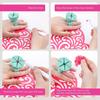 Vinyl Waste Collector Wearable Anti-Spill Easy Scrape Removal Silicone Craft Vinyl Weeding Scrap Collector Ring Weeding Accessory
