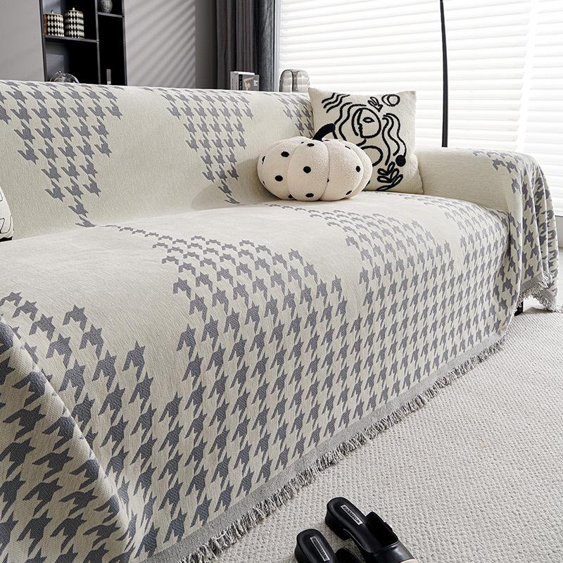 

EIFLOY Современный Чехол для дивана из шенилла, плед, 3-местное декоративное полотенце на все сезоны, дропшиппинг 180x130cm серый