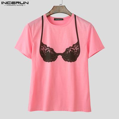 Herren Damen Sommer Rundhals Kurzarm Lustige Drucke Freizeit T-Shirts Tee