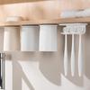 Toothbrush Holder, No Required, Modern Minimalist Bathroom Organizer 2Slot Holder