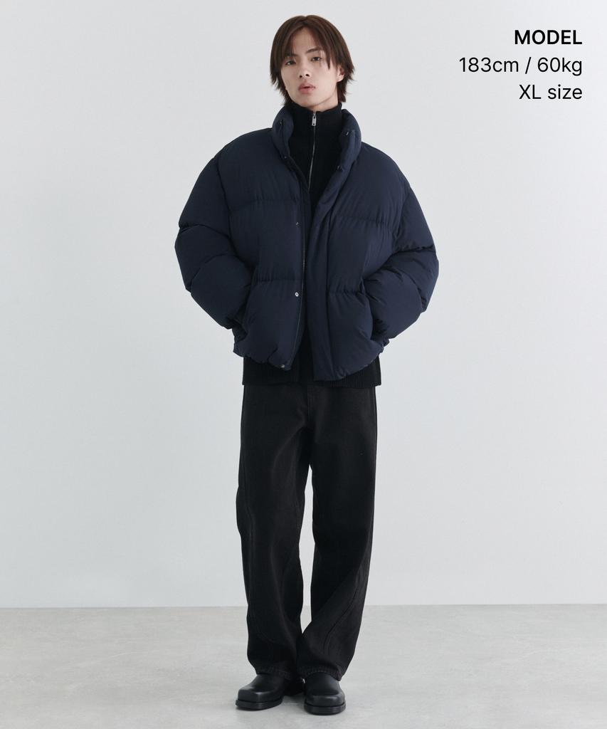Musinsa Standard Daily Puffer Short Padded Jacket [Navy]