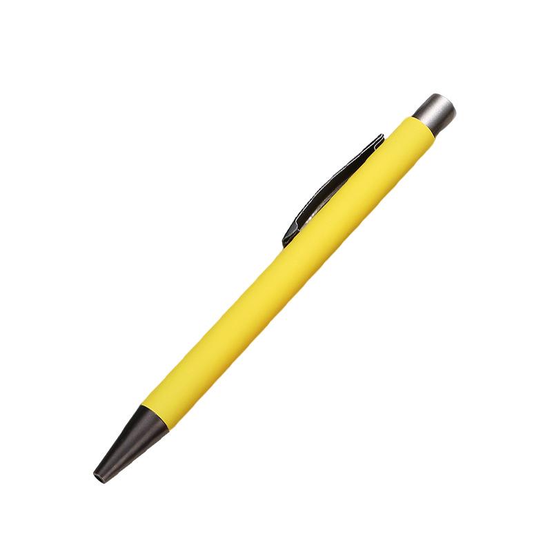 High-Value Colored Quick-Dry Ballpoint Pen with No-Skip Ink - Custom Logo Printing Available for Students.