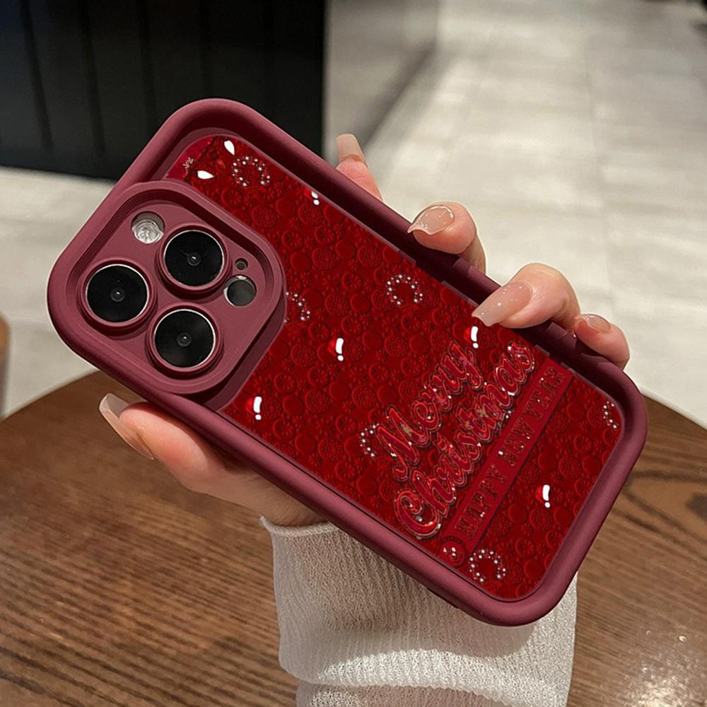 Ae114 Merry Christmas Christmas Tree Art Phone Cases for iPhone 16 14 13 11 Pro Max 15 7 8 6s Plus 12 Mini XR XS Max Angel Eye Ladder Protective Cover