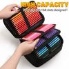 Marie's 168 Slots Large Colored Pencil Organizer, Art 7 Detachable Layers Case Bag with Multiple Zipper Pockets for Artists