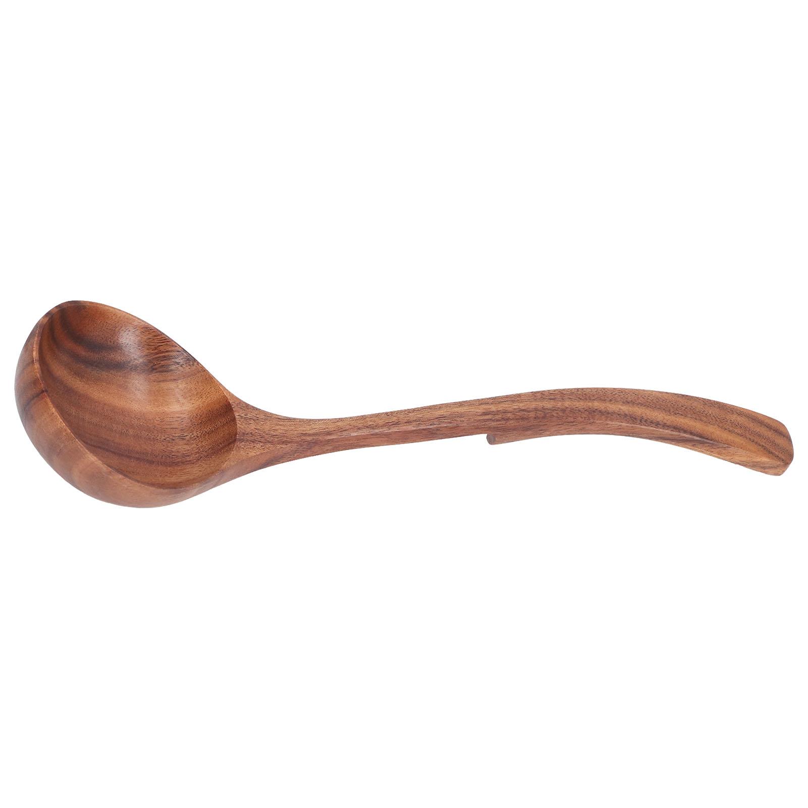 

Wooden Ladle Acacia Wood Porridge Spoon Tableware Catering Kitchen Tool for Home KidsL L