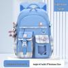 Girls' Trendy Lightweight Backpack: Spine-Protective, Double Shoulder Design for Grades 3-6