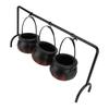 Witches Cauldron Candy Serving Bowl Decor Black Plastic Cauldron Decoration Photo Props For