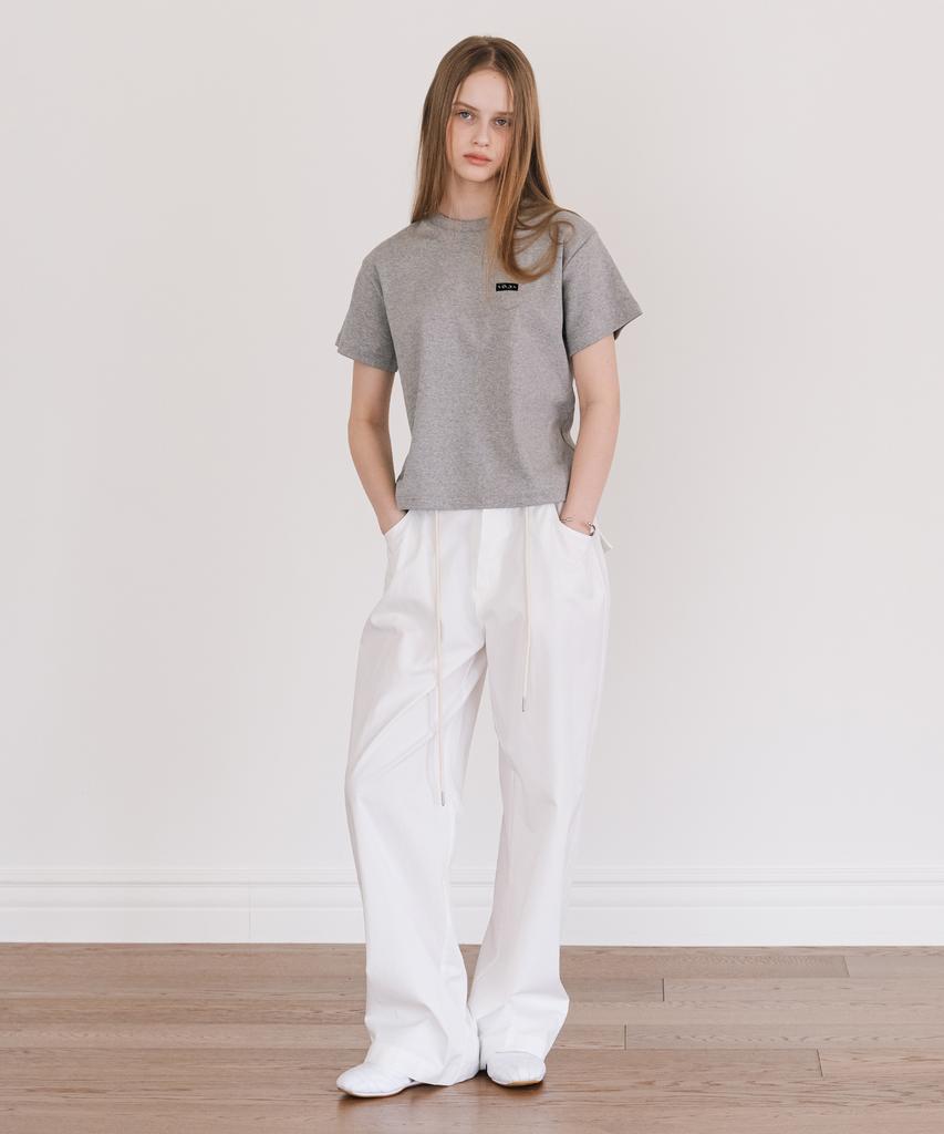 Ingi Active Wide String Cotton Pants Ivory