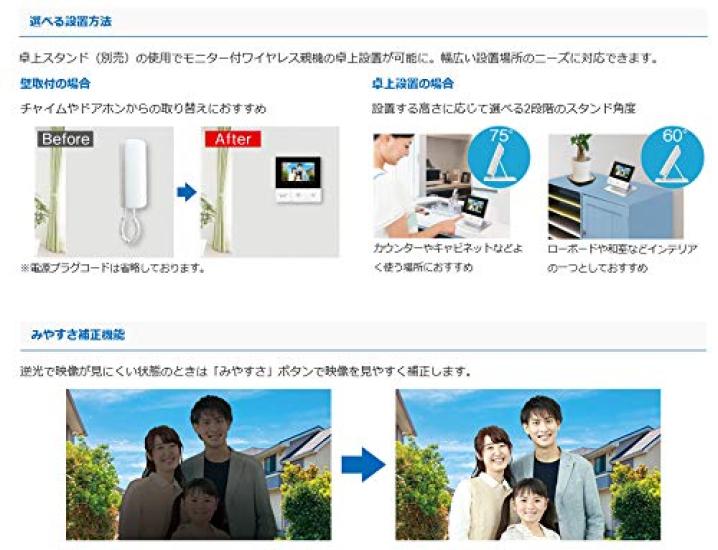 Aiphone Wireless Video Doorphone Set (WR-DA, WR-1ME) WR-11