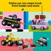 LEGO Classic Creative Vehicles, Colorful Building Blocks, Building Kit, Ice Cream Truck, Police Car, Toy Model City Car, and More, Gift, Toy Cars, for