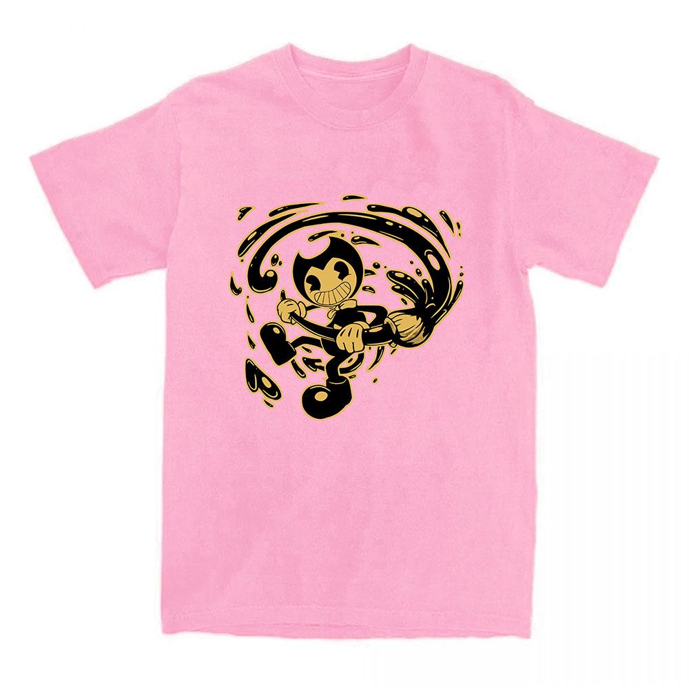 Spiel Bendy and The Ink Machine T-Shirt Sommer Kurzarm T-Shirts Streetwear Unisex Locker Rundhals Grafikdruck T-Shirts