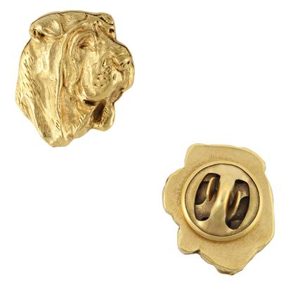 Shar Pei II - Dog Brooch In Decorative Box, Elegant Gold-plated Pin, Brand Jacket Pin
