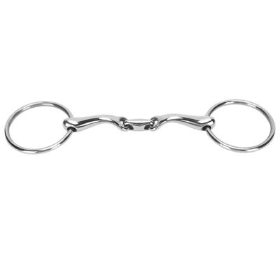 O Ring Horse Bits Flexible Linking Polished Stainless Steel Horse Mouth Bit for Horse Racing