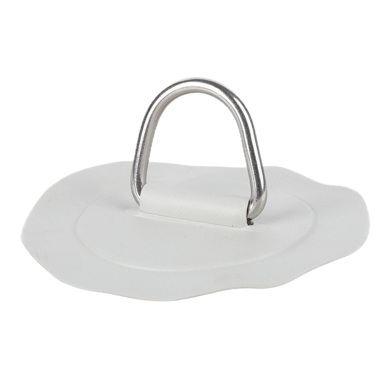 

6in D Ring Pad Patch PVC Stainless Steel for Inflatable Boat Raft Kayak Canoe Surfboard
