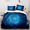Starry Sky Galaxy Duvet Cover Natural Scenery Bedding Set Microfiber Aurora Comforter Cover King Size For Kids Adult Room Decor
