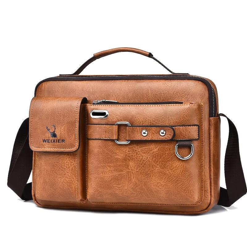 Men's Stylish Shoulder Crossbody Bag with Adjustable Strap Business Casual Use, Perfect for Commuting, Work, Everyday Essentials