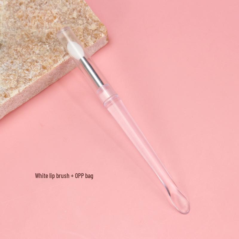 Portable Mini Lip Brush with Soft Bristles, Dustproof Cover, Non-Disposable Lipstick and Lip Mask Applicator.