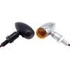 2Pcs/4Pcs Universal Motorcycle Bullet Turn Signals Indicators Blinker Lights Lamp Amber Smoke For Harley For Honda For Kawasaki