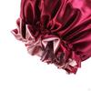 Double Layer Satin Sleep Bonnet Cap Extra Large Hair Night Hat for Women Girls