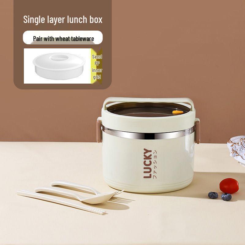 

Stainless Steel Insulated Bento Box with Dividers - Stylish Lunch Bowl with Lid Standard Stainless Steel Liner