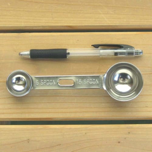 Nagao Tsubame-Sanjo Extra Thick Double Measuring Spoon, 5cc & 15cc, 18-8 Stainless Steel, Made in Japan