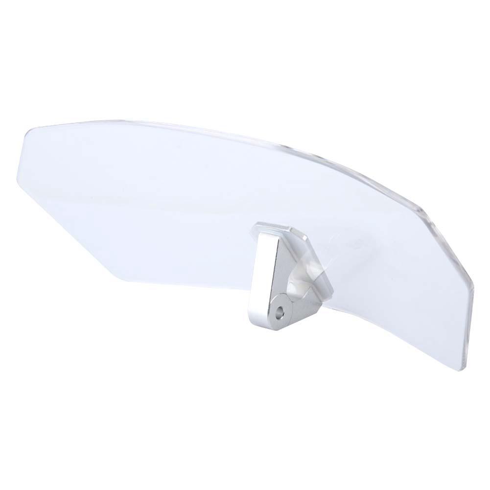 Universal Motorcycle Adjustable Windscreen Wind Deflector Windshield (Transparent)