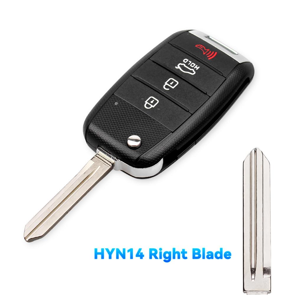 KEYYOU For Kia KIA K2 K3 K5 Carens Cerato Forte Car Fob Cover Housing Remote Key Shell Case Folding