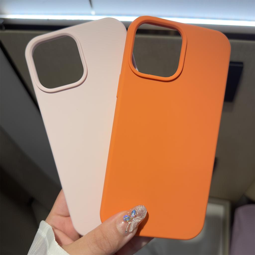 Silicone Phone Case for iPhone 16 15 14 13 12 11 Pro Max XR XS XS Max 7 7Plus Full Protective Cover
