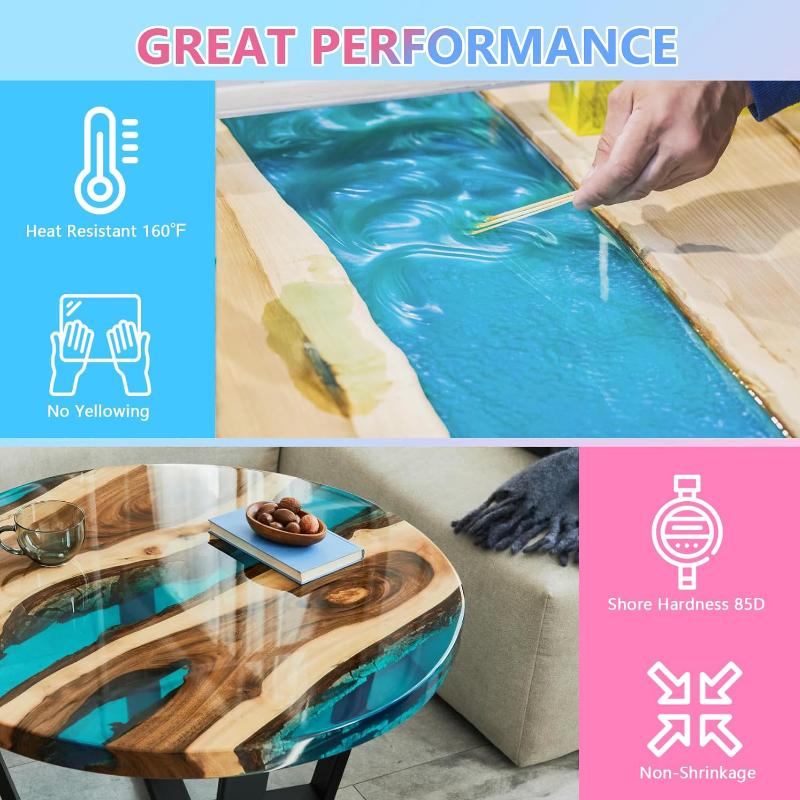 Recubrimiento Líquido de Resina Epoxi Cristalina Transparente de Fábrica para Pintura de Muebles de Alta Transparencia - Aplicación con Pincel