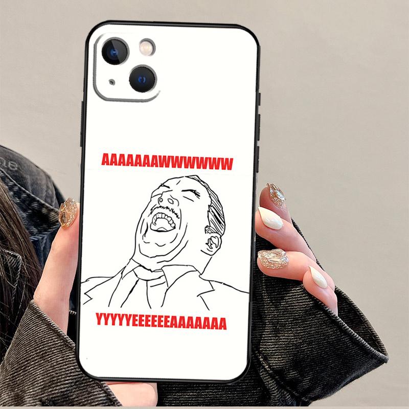Funny FACE MEMES Funda For iPhone 15 16 Pro Max 12 13 Mini 11 14 Pro Max XS X XR 15 16 Plus Case