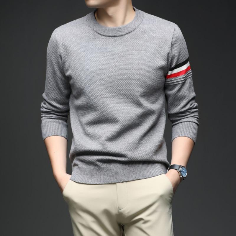 Men Fashion Casual Thick Knitted Pullover Warm Bottoming Sweater Top