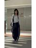 Korean Style Women's White V-Neck Long-Sleeve Slim Fit Cropped Top - Autumn Waist-Cinched Hot Girl Inner Layer Tee