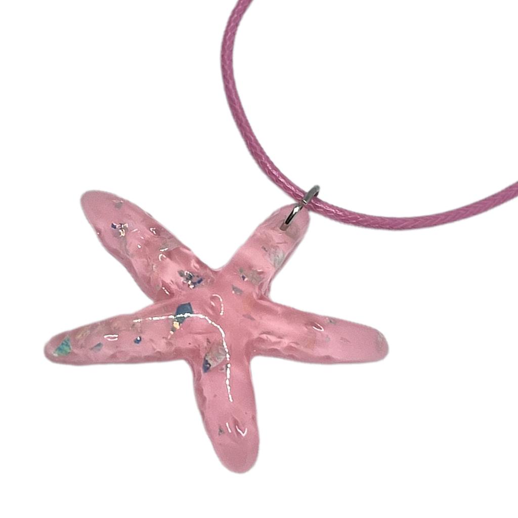 Beach Starfish Charm Clavicle Chain Choker Wax Rope Collar Fashion Jewelry Decor