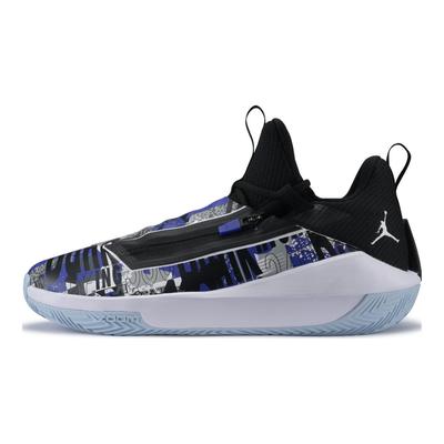 Air Jumpman Hustle PF Dark Concord Ανδρικά Αθλητικά Παπούτσια Μωβ Λευκό Μαύρο AQ0394-500