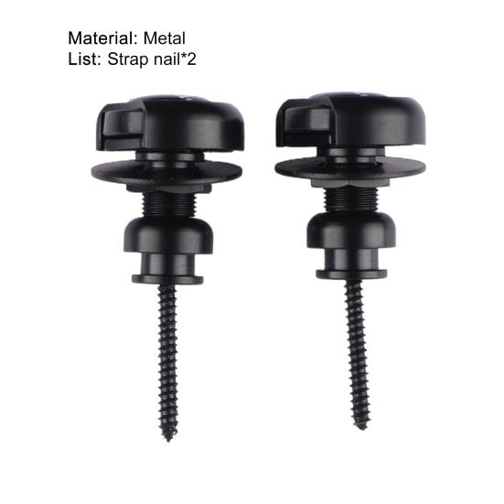 2Pcs/Set Guitar Strap Lock Quick Release Easily Install Compact Metal Guitar Strap Lock