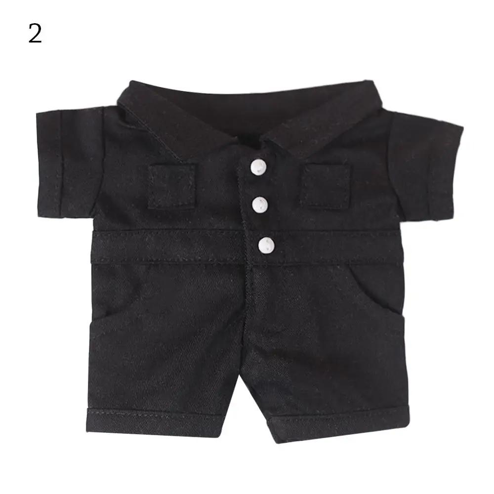 20CM Doll Clothes Tooling Style Vest Shorts Tight Fitting Uniform Knitted Sweater Overalls Suit For Idol Dolls Accessories