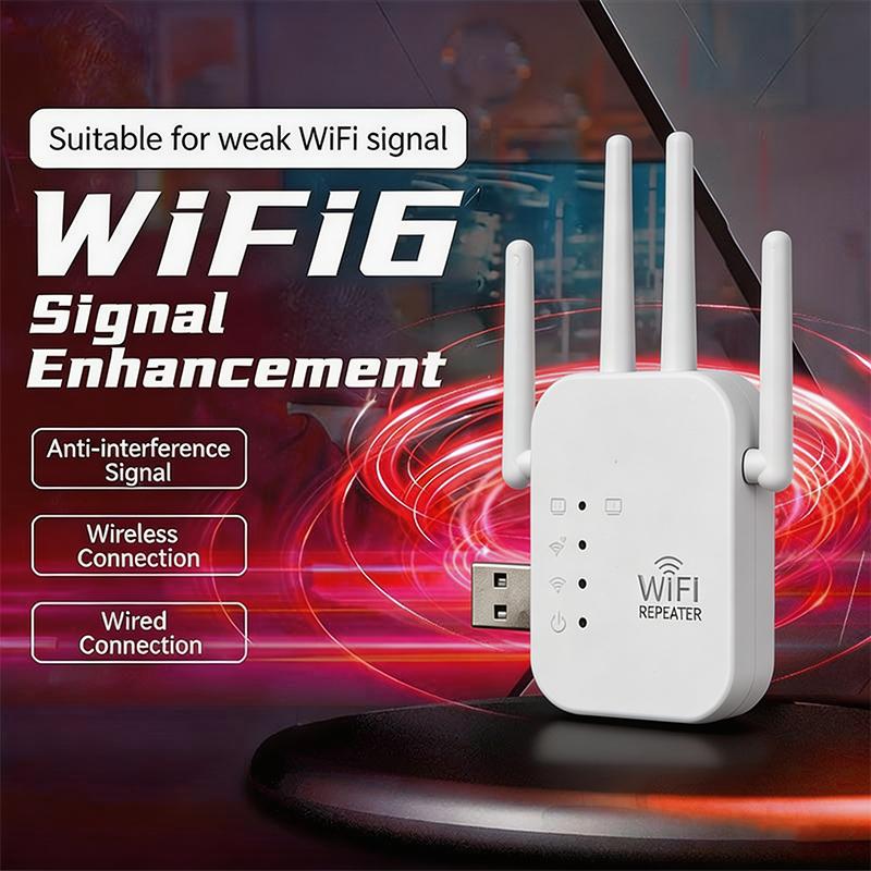 Wifi Extenders Signal Booster 2.4G Wireless Wifi Internet Repeater 300Mbps 4 Antenna Long Range With Ethernet Port For Home