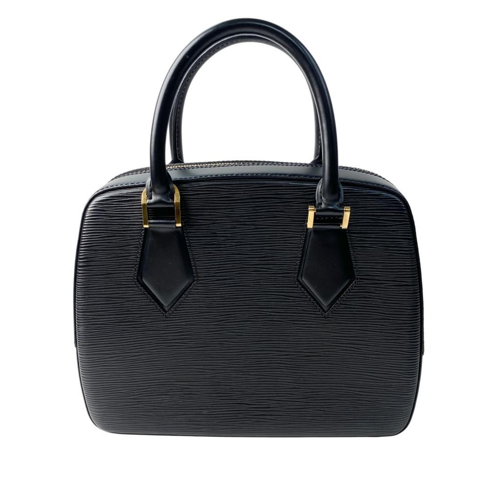 Used LOUIS VUITTONHandbag Black Leather Women