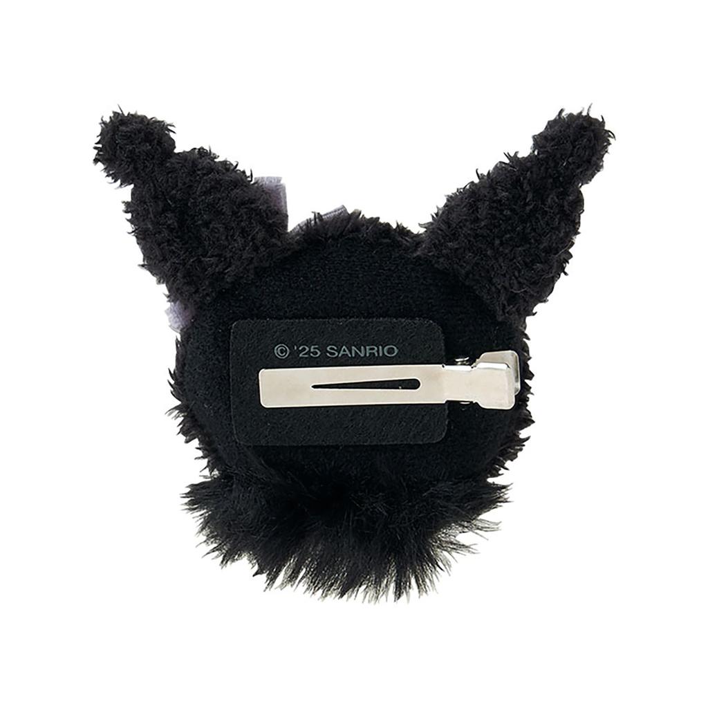 Sanrio Face Hair Clip Saroumi Polyester and Ages 3 and 552127 (Mellow Rabbit) Kuromi, Steel, Up,