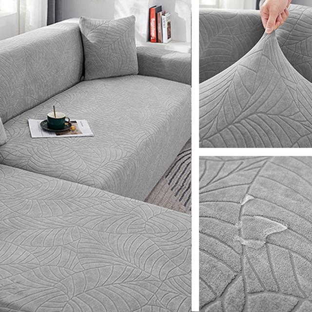 Waterproof Sofa Cover Jacquard Solid Color Sofa Slipcover Living Room Stretch All -Inclusive Sofa Cover Without Armrests