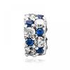Pandora 799171c01 Clear   Blue Sparkling Clip Silver Charm
