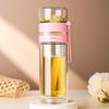 500ml Double-Layer Insulated Tea and Water Infusion Glass Cup with Filter