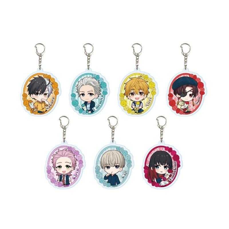 A3 WIND BREAKER 03 Carnation Ver. Mini Character Acrylic Keychain Complete Set 7-Pack Box