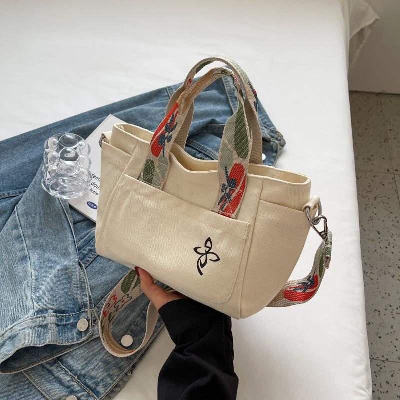 2024 New Korean Fashion Casual Handbag Women Street Trend Canvas Tote Bag