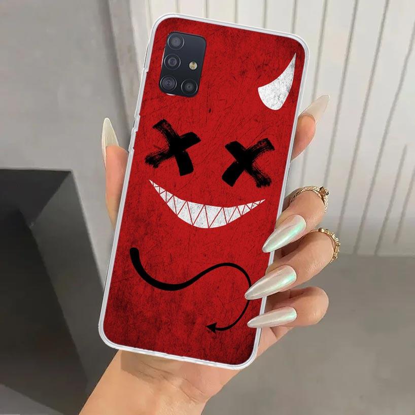 Devil Bad Boy Anime Phone Case for Samsung Galaxy A52 A32 A22 A12 A02S A50S A30S A10S Note 20 Ultra 10 Plus S10 A31 A20 A71 A72
