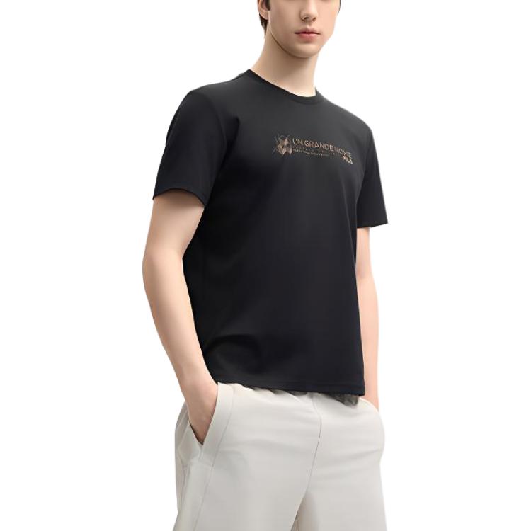 FILA HERITAGE T Shirt Men's Jet Black F11M528114F-BK